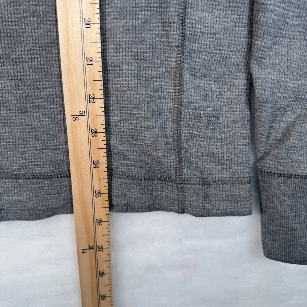 Vtg Abercrombie & FitchWaffle Knit Thermal Large Grey Muscle Fit Long Sleeve Men - Picture 5 of 7